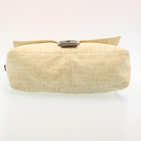FENDI Zucca Canvas Mamma Baguette Shoulder Bag Beige Auth am2225g - Picture 6 of 10